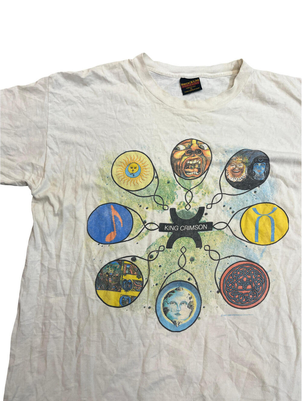 Vintage 1995 King Crimson "Album Discography" t-shirt Size. XL